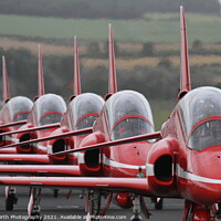 Buy canvas prints of Red Arrows Taxiiing  by Alister Firth Photography