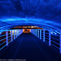 Buy canvas prints of Blue walkway by Alister Firth Photography