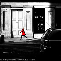 Buy canvas prints of The Red Coat by Alister Firth Photography