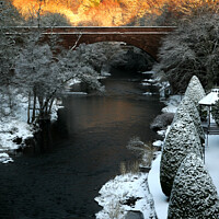 Buy canvas prints of Winter sunrise over the River Doon by Alister Firth Photography