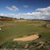 Buy canvas prints of The Postage Stamp, Royal Troon by Alister Firth Photography