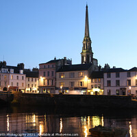 Buy canvas prints of Ayr at Dusk -Spot the heron  by Alister Firth Photography