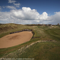 Buy canvas prints of The 17th at Prestwick- The Alps by Alister Firth Photography