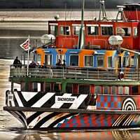 Buy canvas prints of Ferry reflection  by Ian Fairbrother