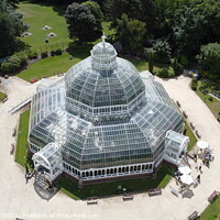 Buy canvas prints of Palm House from the air  by Ian Fairbrother