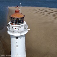 Buy canvas prints of  New Brighton lighthouse by air  by Ian Fairbrother