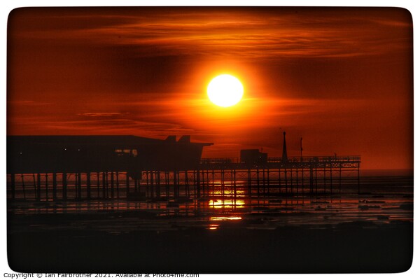 Southport sunset Picture Board by Ian Fairbrother