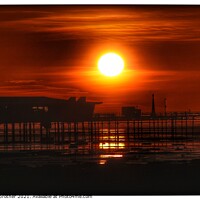 Buy canvas prints of Southport sunset by Ian Fairbrother