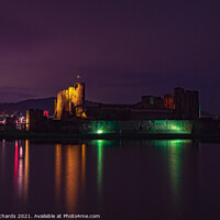 Buy canvas prints of Caerphilly Castle by Lloyd Richards
