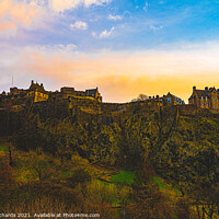 Buy canvas prints of Edinburgh Castle Scotland by Lloyd Richards