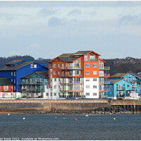 Buy canvas prints of Exmouth waterfront by Joan Rosie