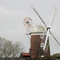 Buy canvas prints of Windmill at Cley-next-the Sea by Joan Rosie