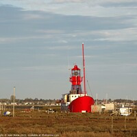 Buy canvas prints of Red Lightship in Tollesbury, Essex by Joan Rosie