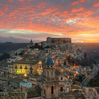 Buy canvas prints of Ragusa Ibla as sunrise, Sicily by Mirko Chessari