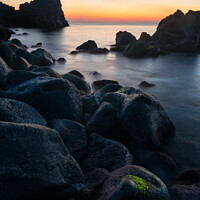Buy canvas prints of A peaceful moment by the sea at sunrise, Sicily by Mirko Chessari