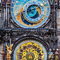 Buy canvas prints of Prague medieval astronomical clock (Prague orloj) by Delphimages Art