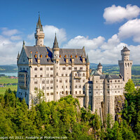 Buy canvas prints of Neuschwanstein Castle in Bavaria, Germany by Delphimages Art