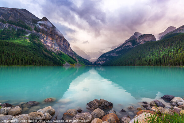 Lake Louise, Banff National park, Canada Picture Board by Delphimages Art