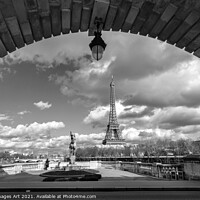 Buy canvas prints of Paris landscape. Eiffel tower from Bir Hakeim by Delphimages Art