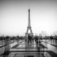 Buy canvas prints of Eiffel tower, Paris. Esplanade du Trocadero by Delphimages Art