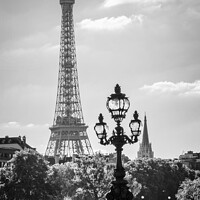 Buy canvas prints of Eiffel tower and bridge Alexandre III Paris France by Delphimages Art