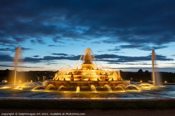Latona fountain in Versailles gardens Paris France Picture Board by Delphimages Art