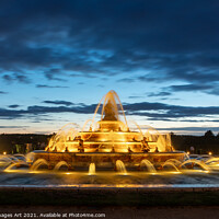 Buy canvas prints of Latona fountain in Versailles gardens Paris France by Delphimages Art