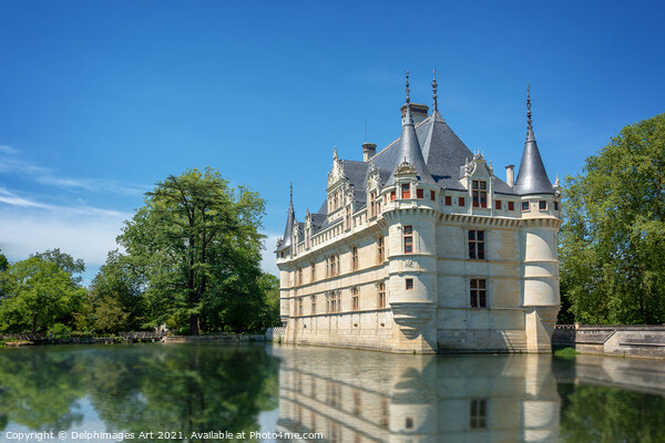 Azay-le-Rideau castle, Loire Valley, France Picture Board by Delphimages Art