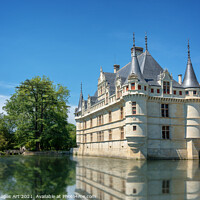Buy canvas prints of Azay-le-Rideau castle, Loire Valley, France by Delphimages Art