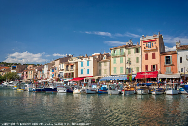 Cassis harbour on the French riviera, France Picture Board by Delphimages Art