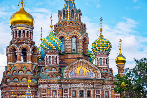 Church Savior on Spilled Blood Saint Petersburg Picture Board by Delphimages Art