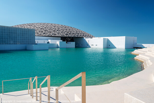 Louvre museum in  Abu Dhabi, United Arab Emirates Picture Board by Delphimages Art