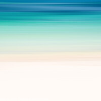 Buy canvas prints of Ocean abstract, blue lagoon and white sand by Delphimages Art