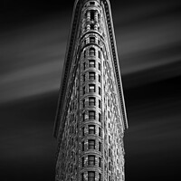 Buy canvas prints of Flatiron building at night, New York, USA by Delphimages Art