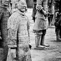 Buy canvas prints of Terracotta soldiers army in Xian, China by Delphimages Art