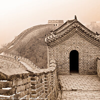 Buy canvas prints of Landscape of the Great Wall of China near Beijing by Delphimages Art