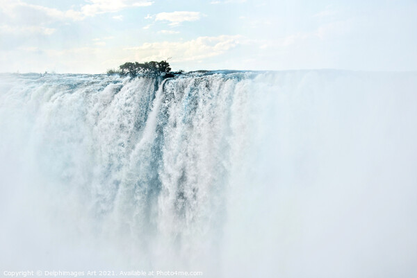 Victoria falls landscape on Zambezi river, Africa Picture Board by Delphimages Art