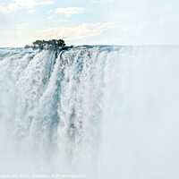 Buy canvas prints of Victoria falls landscape on Zambezi river, Africa by Delphimages Art