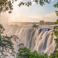 Buy canvas prints of Victoria Falls landscape on Zambezi river by Delphimages Art