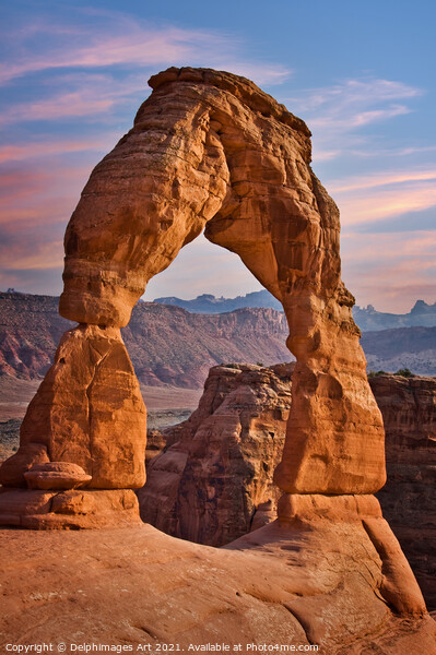 Arches National Park, Delicate arch Picture Board by Delphimages Art