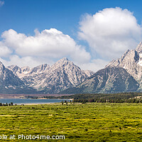 Buy canvas prints of Teton panorama, Wyoming USA by Delphimages Art