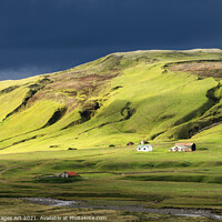 Buy canvas prints of Iceland. Dramatic clouds, scenic landscape by Delphimages Art