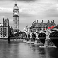 Buy canvas prints of London. Big Ben and Westminster bridge by Delphimages Art