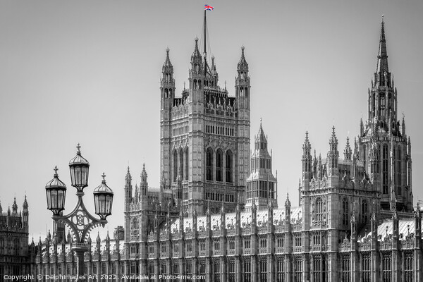 London, The Houses of Parliament Picture Board by Delphimages Art