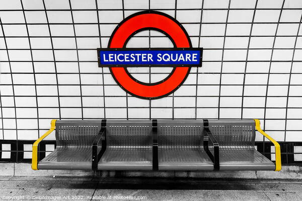 London Leicester Square Underground metro station Picture Board by Delphimages Art