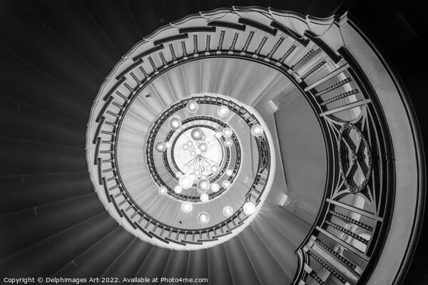 Spiral staicase at Heals, London Picture Board by Delphimages Art