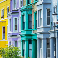 Buy canvas prints of Notting Hill colours, London by Delphimages Art