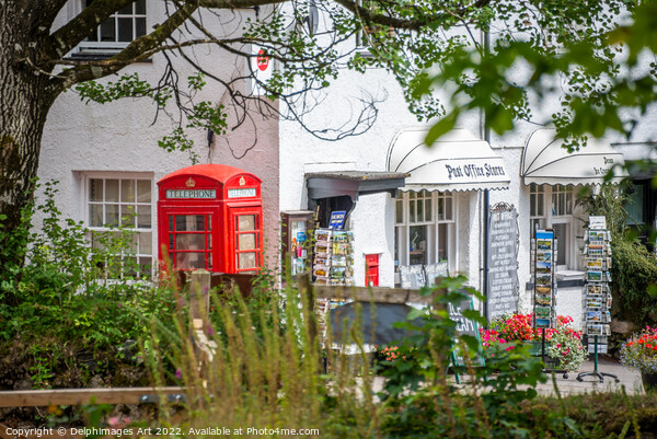 Dartmoor. Post office of Postbridge, Devon, UK Picture Board by Delphimages Art