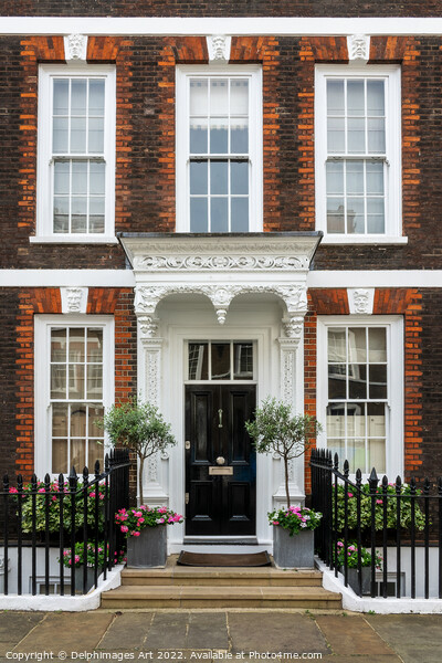 London, house in the city of Westminster Picture Board by Delphimages Art