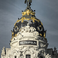Buy canvas prints of Madrid architecture landmark, Metropolis building by Delphimages Art